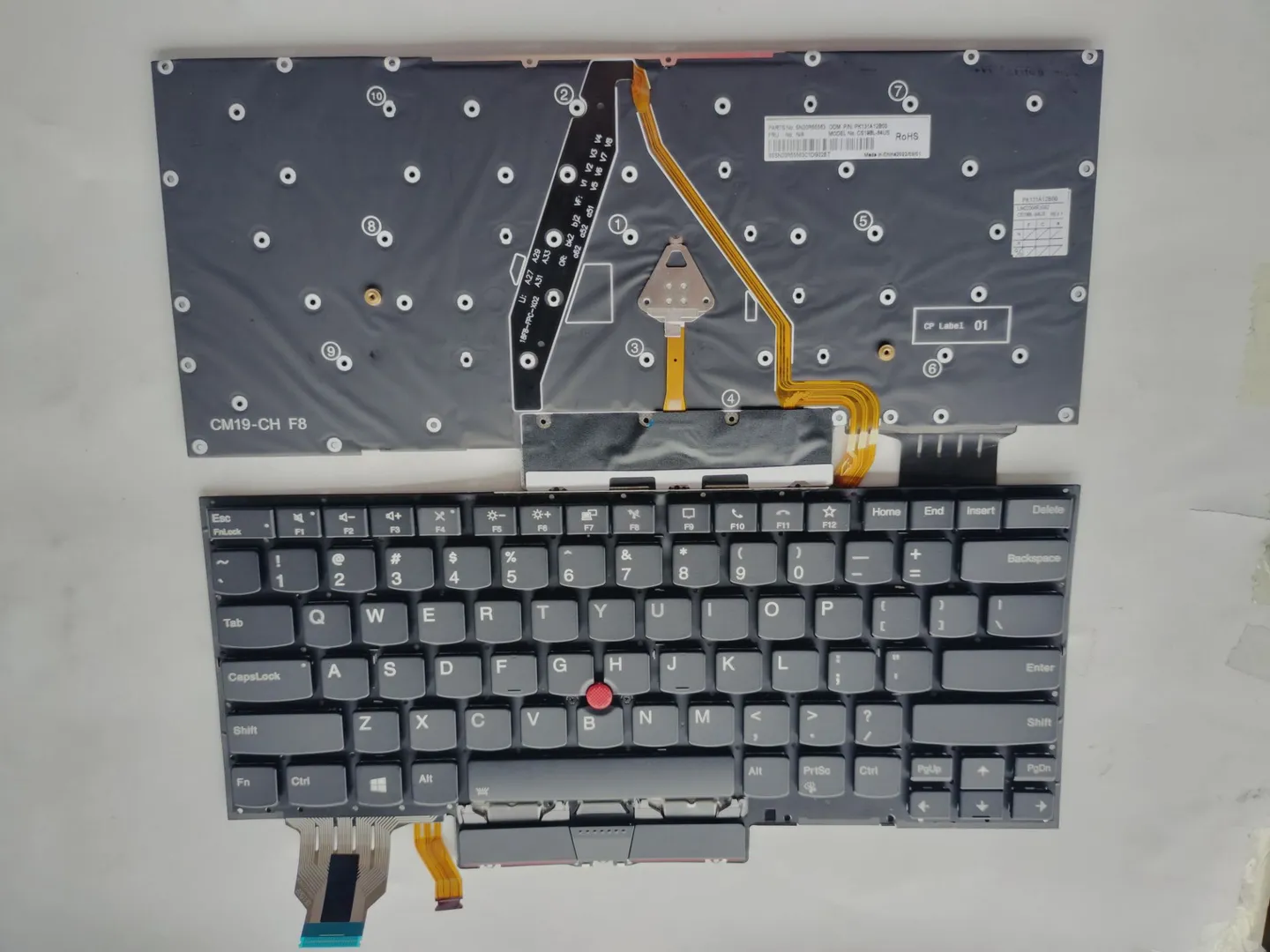 Picture of Laptop US keyboard forNew Replacement Keyboard Laptop For IBM X1C 2020/X1 Carbon 2020 GEN8 /X1 carbon 8TH BLACK With Point Backlit (OEM) US US Layout